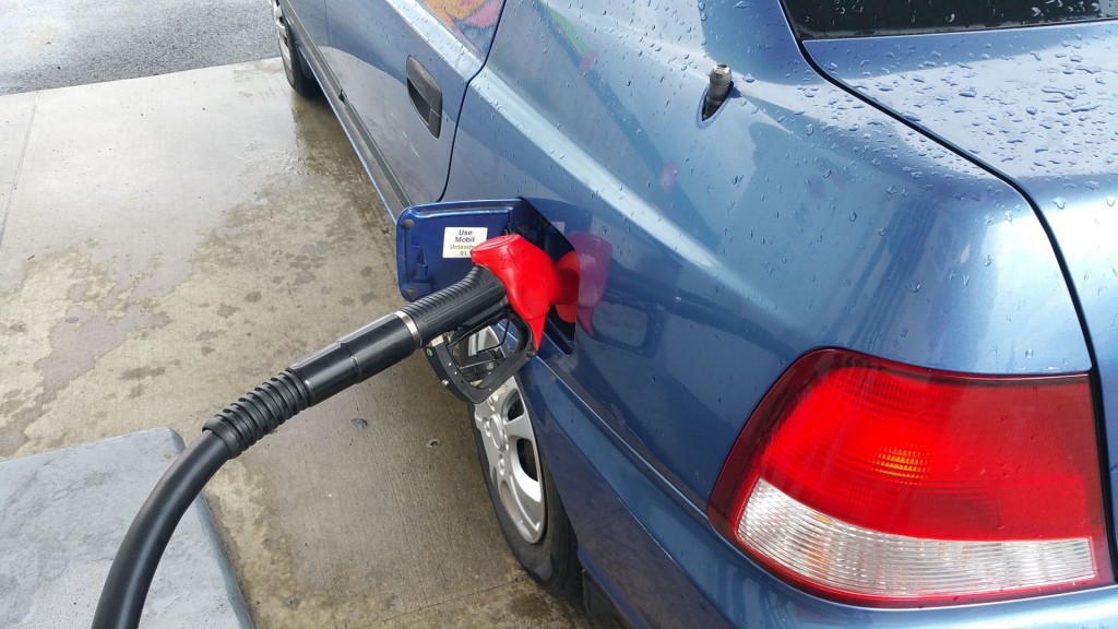 Filling up with petrol
