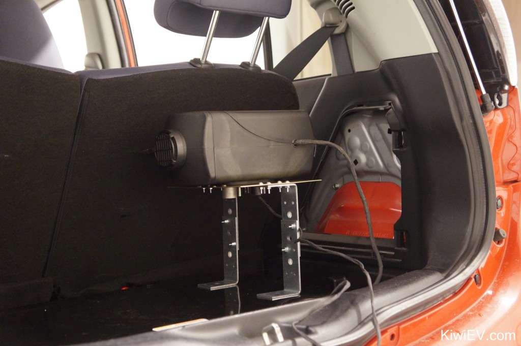 diesel parking heater in the trunk