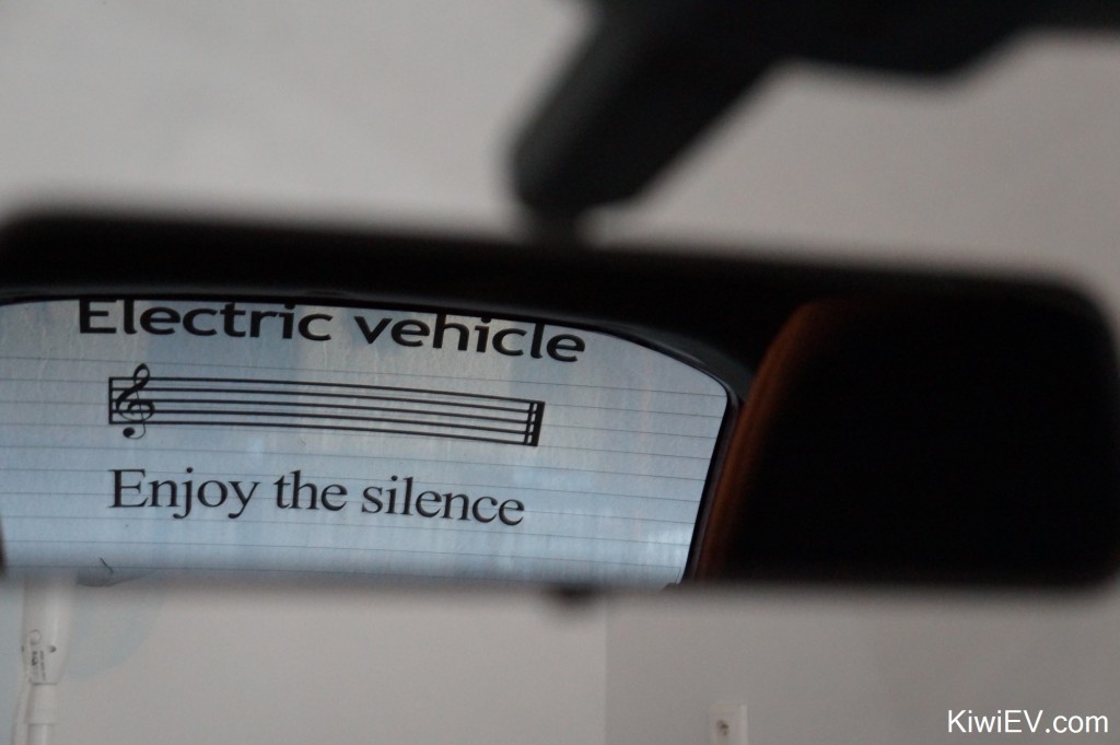 electric car window sticker