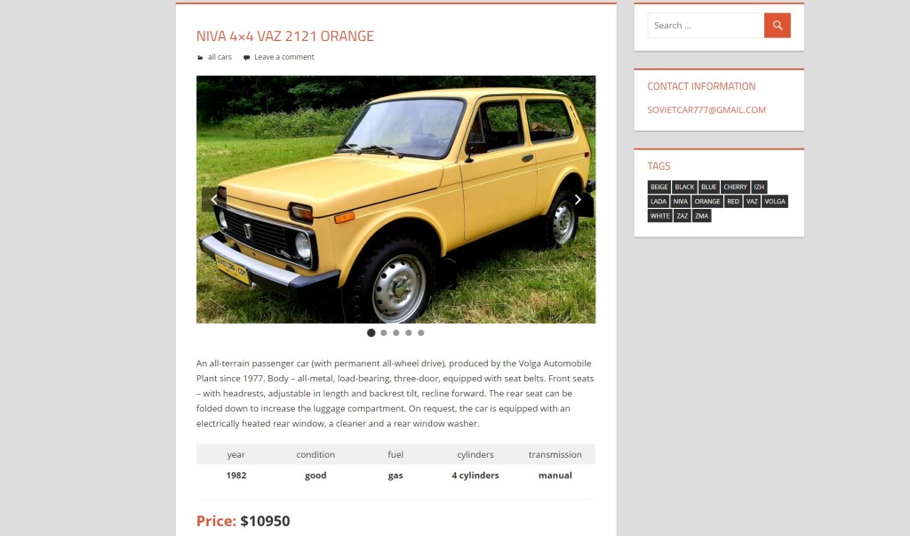 Lada Niva for sale in USA